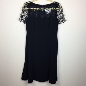 Daymor Couture - Black Embellished Dress